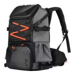   K&f Concept Beta Backpack 32 literes, fotós hátizsák, vízálló, fekete-narancs színben (KF-13-107)