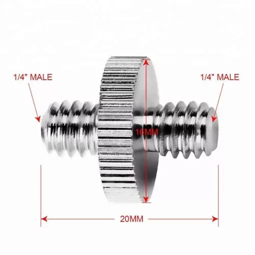 Mikrosat menetátalakító adapter 1/4" apa / 1/4" apa (CS-007)
