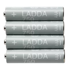 IKEA LADDA 4 db akkumulátor 1.2V 750mAh AAA