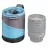   Cullmann Lens Container összehajtható, párnázott objektív tok S, fekete/ciánkék (C98632)