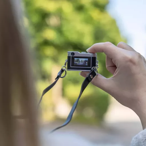 Rollei mini digitális fényképezőgép, kulcstartó, fekete (R12064)