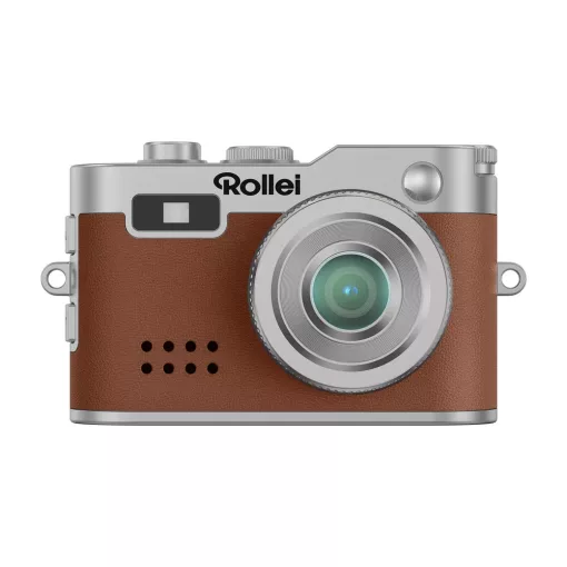 Rollei mini digitális fényképezőgép, kulcstartó, barna (R12066)