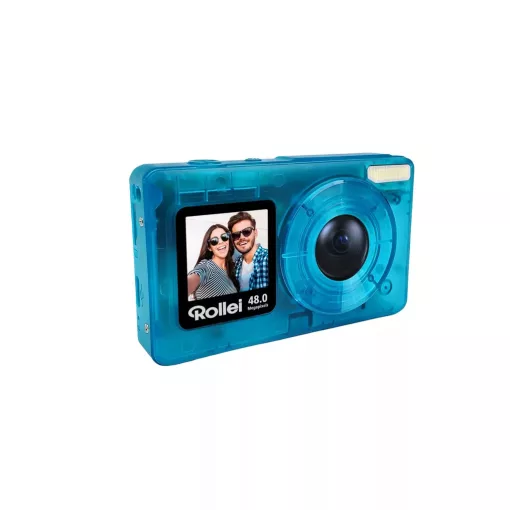 Rollei Compactline Pocket Transparent digitális fényképezőgép, kék (R12098)