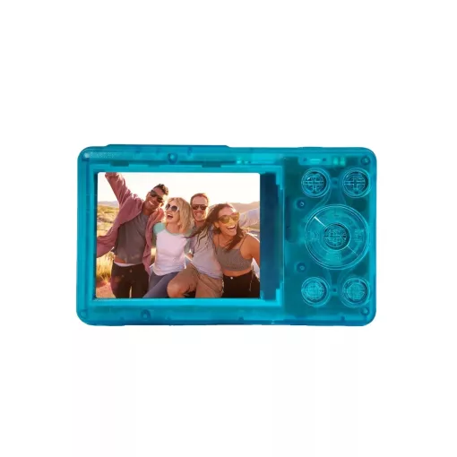 Rollei Compactline Pocket Transparent digitális fényképezőgép, kék (R12098)