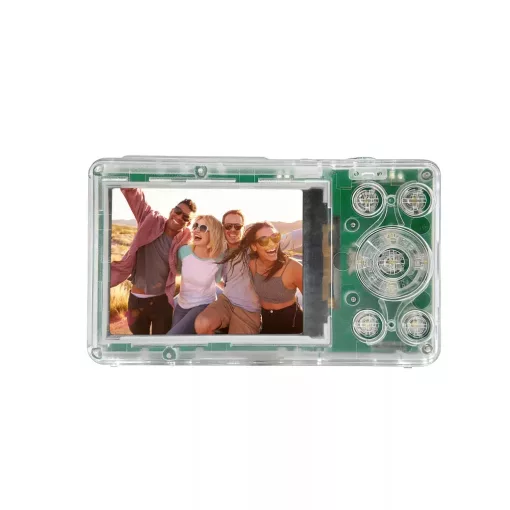 Rollei Compactline Pocket Transparent digitális fényképezőgép, zöld (R12100)