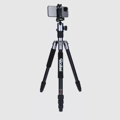 Rollei C5-i állvány + monopod + gömbfej + telefontartó adapter + táska, titánszürke (R20828)