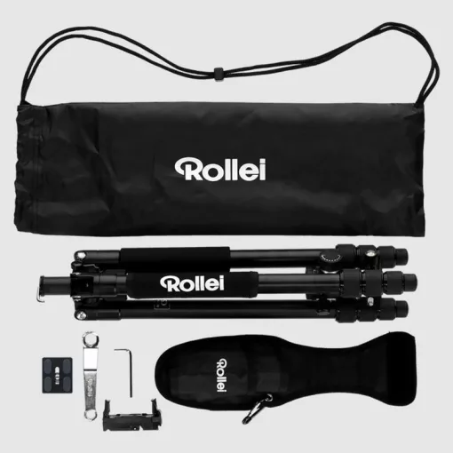 Rollei C5-i állvány + monopod + gömbfej + telefontartó adapter + táska, titánszürke (R20828)