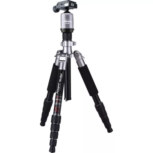 Rollei Compact Traveler No.1 állvány gömbfejjel + hordzsák, titánszürke (R20933)