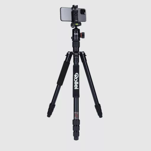 Rollei C5-i állvány + monopod + gömbfej + telefontartó adapter + táska, fekete (R22583)