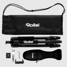 Rollei C5-i állvány + monopod + gömbfej + telefontartó adapter + táska, fekete (R22583)