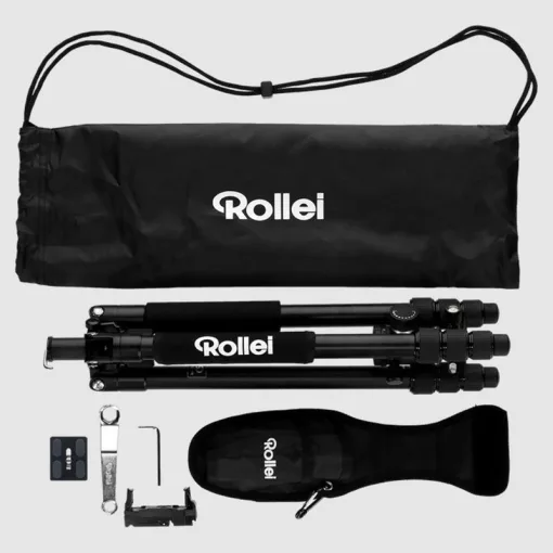 Rollei C5-i állvány + monopod + gömbfej + telefontartó adapter + táska, fekete (R22583)