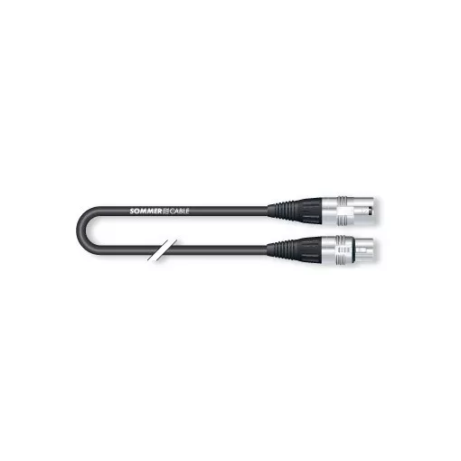 SOMMER CABLE XLR PAPA - XLR MAMA HICON 1,5M-ES, 2 ERES MIKROFON KÁBEL (SGHN-0150-SW)