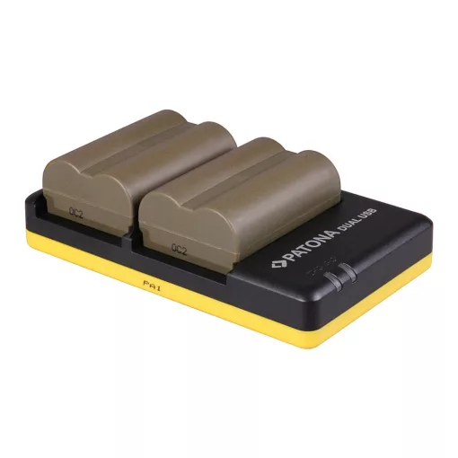 PATONA Dual Akkutöltő Canon BP-508 BP-511 BP-512 Akkuhoz - Micro USB kábellel - 1943