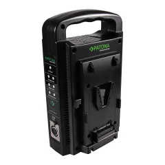   PATONA Dual V-Mount Akkutöltő - 1681 (Sony BP-95W BP-GL65 BP-190WS 4-Pin XLR Kábellel)