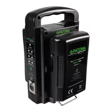 PATONA Dual V-Mount Akkutöltő - 1681 (Sony BP-95W BP-GL65 BP-190WS 4-Pin XLR Kábellel)