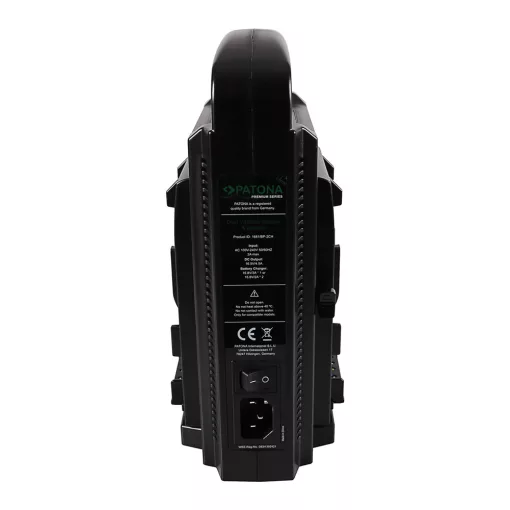 PATONA Dual V-Mount Akkutöltő - 1681 (Sony BP-95W BP-GL65 BP-190WS 4-Pin XLR Kábellel)