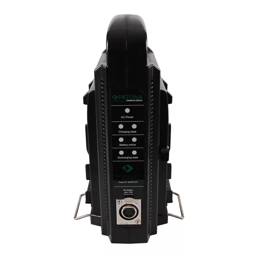 PATONA Dual V-Mount Akkutöltő - 1681 (Sony BP-95W BP-GL65 BP-190WS 4-Pin XLR Kábellel)