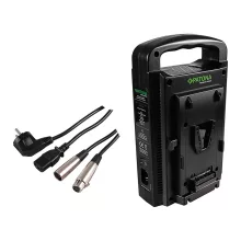 PATONA Dual V-Mount Akkutöltő - 1681 (Sony BP-95W BP-GL65 BP-190WS 4-Pin XLR Kábellel)