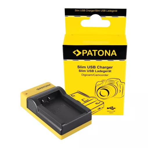 PATONA Slim micro-USB Akkutöltő - Canon LP-E17 EOS 750D 760D 8000D Kiss X8i Rebel Rebel T6i Rebel (151676)