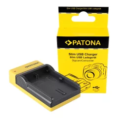   PATONA Slim micro-USB Akkutöltő - Canon LP-E6 EOS 5D 60D 60Da 6D 7D EOS70D EOS-70D LP-E6 Mark II (151583)