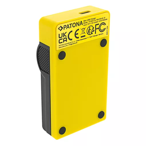 PATONA Slim USB töltő - USB-C Input - Nikon EN-EL15 1 V1 EN-EL15 D600 D610 D7000 D7100 D800 (151624)
