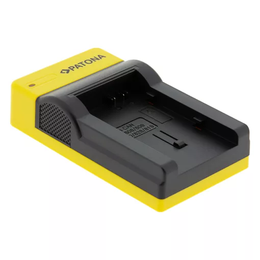 PATONA Slim USB Akkutöltő - USB-C Input f. Canon BP-808 FSxx FS10 FS-10 FS100 FS-100 FS11 FS-11 BP-808 HF (151589)
