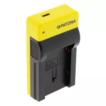PATONA Slim USB Akkutöltő - USB-C Input f. Canon BP-808 FSxx FS10 FS-10 FS100 FS-100 FS11 FS-11 BP-808 HF (151589)