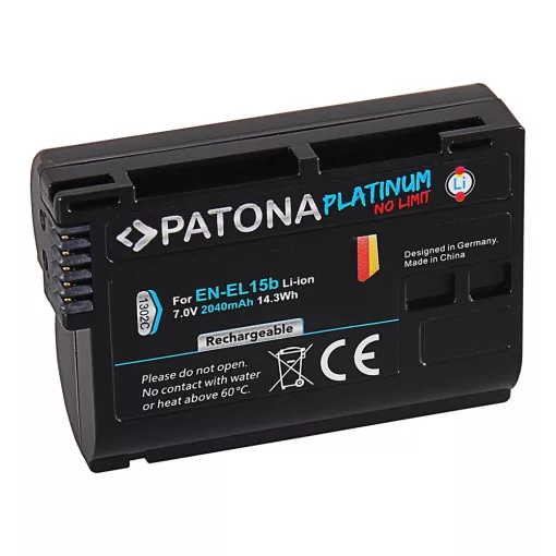 PATONA Platinum Akkumulátor - Nikon EN-EL15b (D7000 D7100 D600 D610 D800 D800E D810 D850 Z7 V1) - 1302