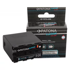   PATONA Platinum NP-F970 Akku és USB Power Bank 10500mAh - 1304 (Sony NP-F970 F960 F950 Powerbank 5V/2A USB és Micro)