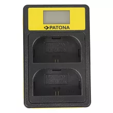 PATONA Smart Dual LCD USB Akkutöltő - Canon LP-E6 EOS 5D 60D 60Da 6D 7D EOS70D EOS-70D LP-E6 Mark II (141583)