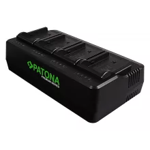 PATONA Premium 4-es Akkutöltő - 1692/1688 NP-F550 F750 F960 F970 Akkumulátorokhoz