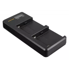 PATONA Dual LCD USB NP-F Akku Töltő - 1886 (Sony F550 F750 F970 FM50 FM500H)
