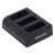   PATONA Tripla töltő - GoPro Hero 9 Hero 10 Hero 11 AHDBT901 ADBAT001 ADDBD-211 inkl. Micro USB Kábellel (9884)