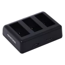PATONA Tripla töltő - GoPro Hero 9 Hero 10 Hero 11 AHDBT901 ADBAT001 ADDBD-211 inkl. Micro USB Kábellel (9884)