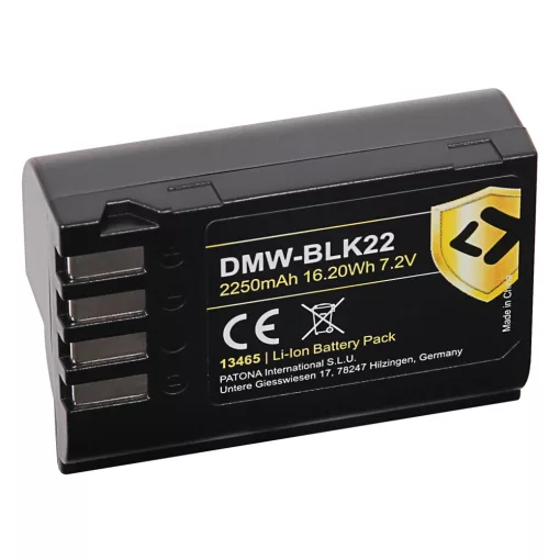 PATONA Akkumulátor Panasonic DMW-BLK22 DC-S5 G9 GH5 GH5S - 13465
