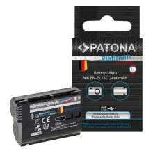 PATONA Platinum Akkumulátor USB-C input - Nikon EN-EL15C (D7000 D7100 D600 D610 D800 D800E D810 D850 Z7 V1) - 1363