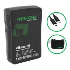   PATONA Premium Akku V-Mount 99Wh - 9419 VBase 99 PD100W USB-C USB-A D-Tap