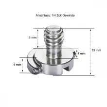 Walimex Cseretalp Csavar 1/4" (21490) - 2db