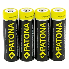   PATONA Mignon AA Akkumulátor 4db - LR6 - 2450mAh - tokban - 1189