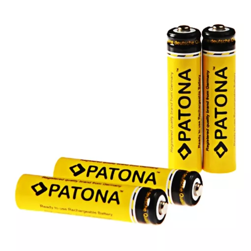 PATONA Micro AAA Akkumulátor 4db - LR3 - 900mAh - tokban - 1190