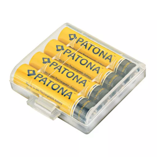 PATONA Micro AAA Akkumulátor 4db - LR3 - 900mAh - tokban - 1190