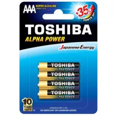   TOSHIBA elem LR03GCH BP-4 ALPHA POWER Alkaline AAA (4db/csomag)