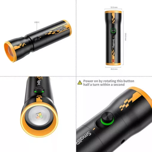 Smallrig 5512 RF 10C Portable Focusable LED Video Light "Bumblebee Edition" Transformers