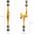   Smallrig 5521 Rosette Arm Support 28 cm (Bumblebee Edition - Transformers)