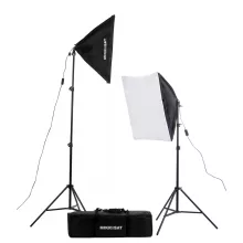 Mikrosat CLK3 Youtuber Softbox Szett - 2x85W teljesítmény + 60x60cm softbox