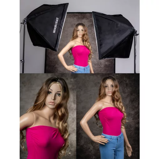 Mikrosat CLK3 Youtuber Softbox Szett - 2x85W teljesítmény + 60x60cm softbox