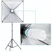 Mikrosat CLK3 Youtuber Softbox Szett - 2x85W teljesítmény + 60x60cm softbox