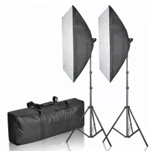 Mikrosat CLK3 Youtuber Softbox Szett - 2x85W teljesítmény + 60x60cm softbox