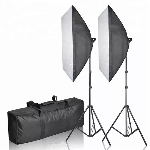 Mikrosat CLK3 Youtuber Softbox Szett - 2x85W teljesítmény + 60x60cm softbox