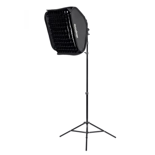 Godox Softbox Szett Rendszervakuhoz (60x60cm-es softbox - S2 tartó - 1,8m állvány)